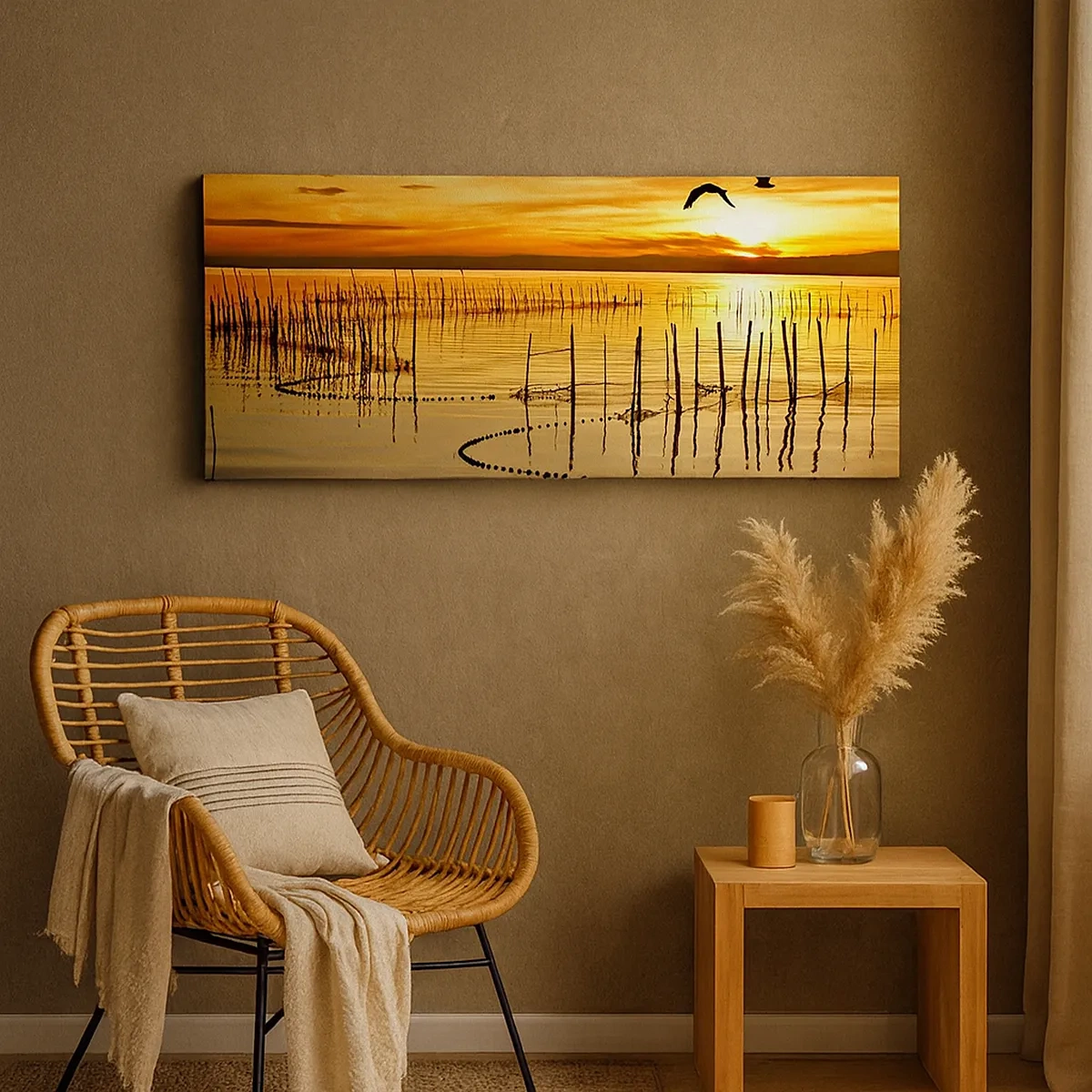 Impression sur toile - Image sur toile - À la pêche - 30x30 cm