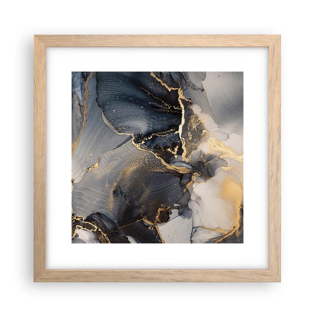 Affiche dans un chêne clair - Poster - La vie de la pierre - 30x30 cm