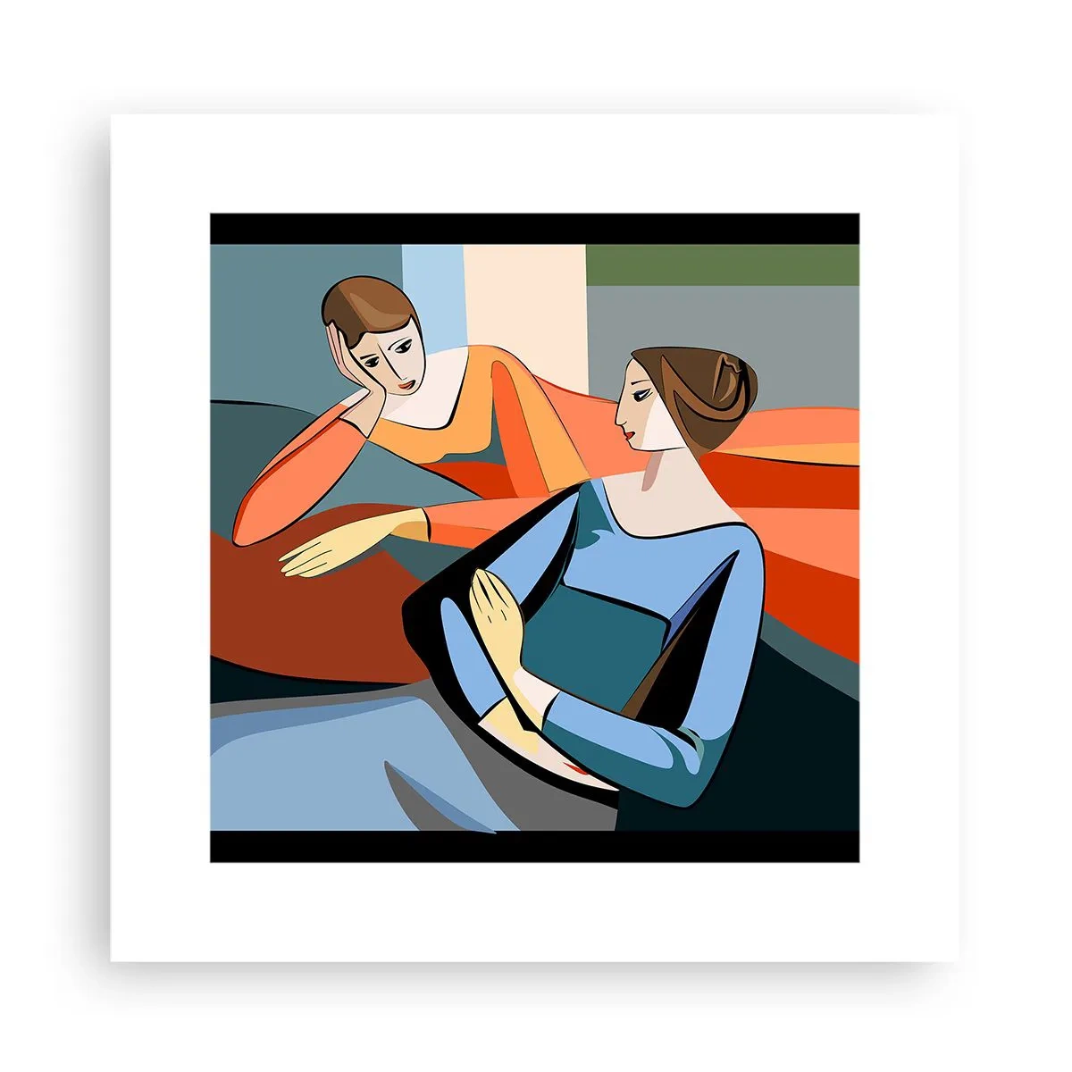 Affiche - Poster - Un moment de confiance - 30x30 cm