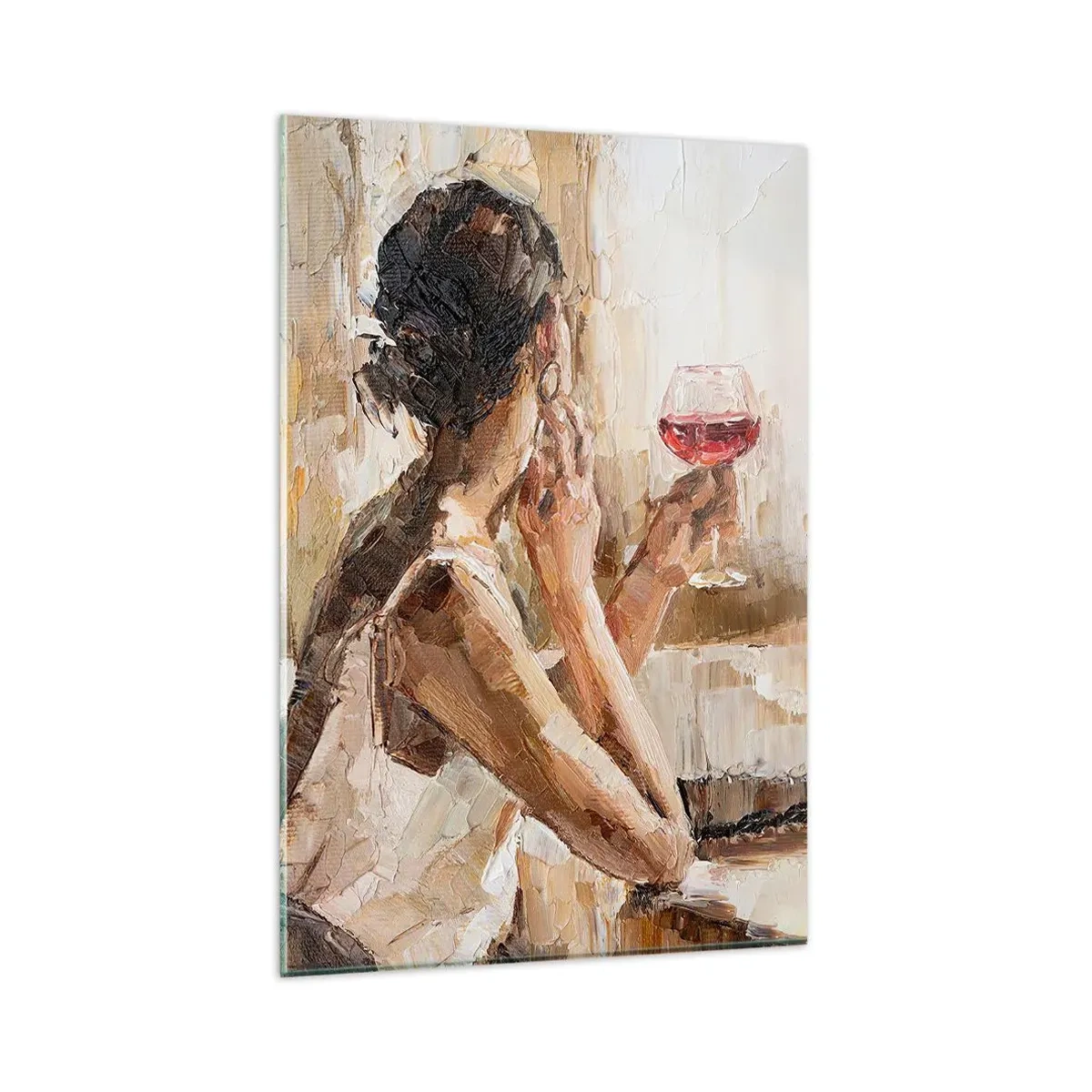 Impression sur verre - Image sur verre - Le goût d'un bon moment - 80x120 cm