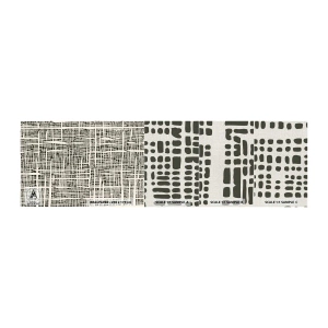 Échantillon de Papier Peint Premium Canvas - Composition tissée - Abstraction, Graphique, Morceau - 100x30 cm