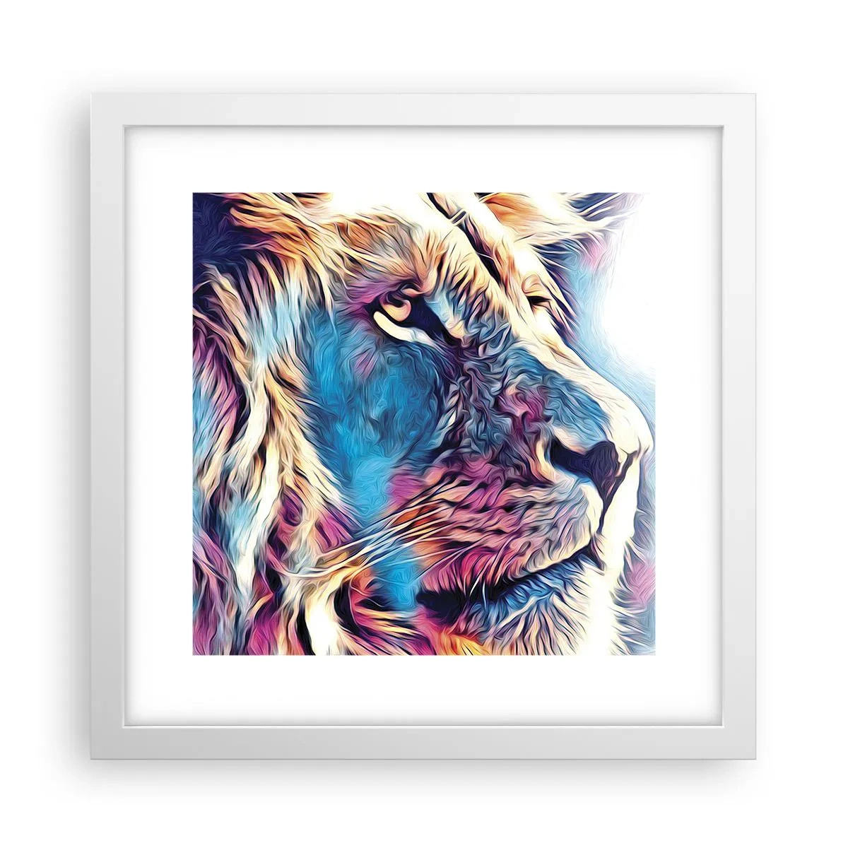 Affiche dans un cadre blanc - Poster - L'intelligence de la nature - 30x30 cm