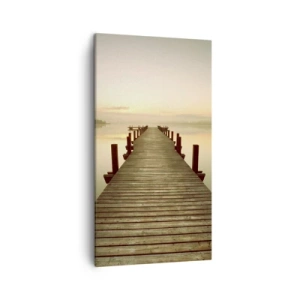 Impression sur toile - Image sur toile - L'aube, les premières lueurs, le jour  - 45x80 cm