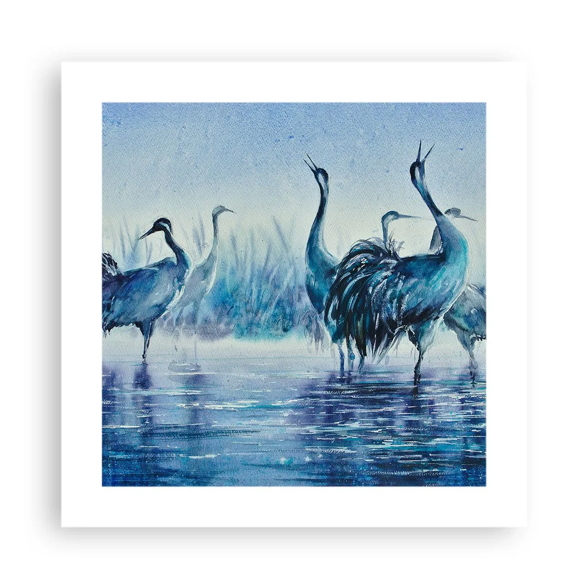 Affiche - Poster - Réunion matinale - 40x40 cm