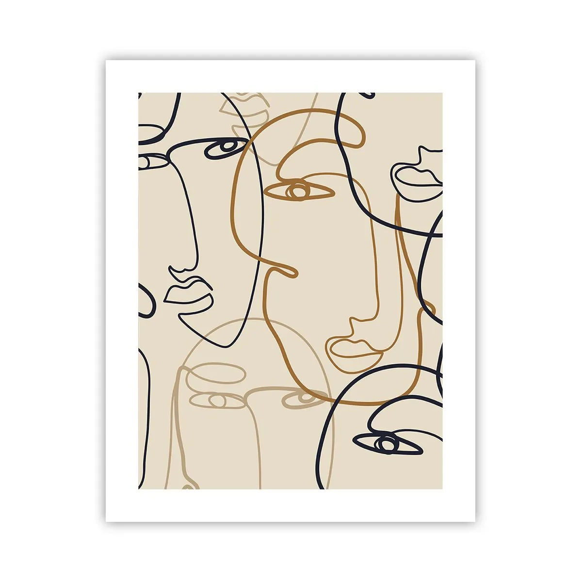 Affiche - Poster - Portrait multiplié - 40x50 cm