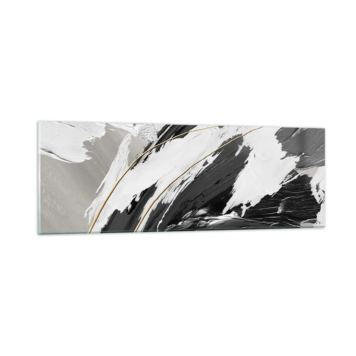 Impression sur verre - Image sur verre - L'abstraction à grande échelle - 90x30 cm