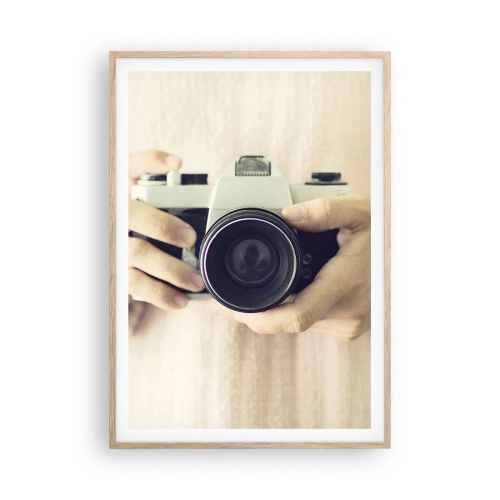 Affiche dans un chêne clair - Poster - Pour voir plus ... - 70x100 cm