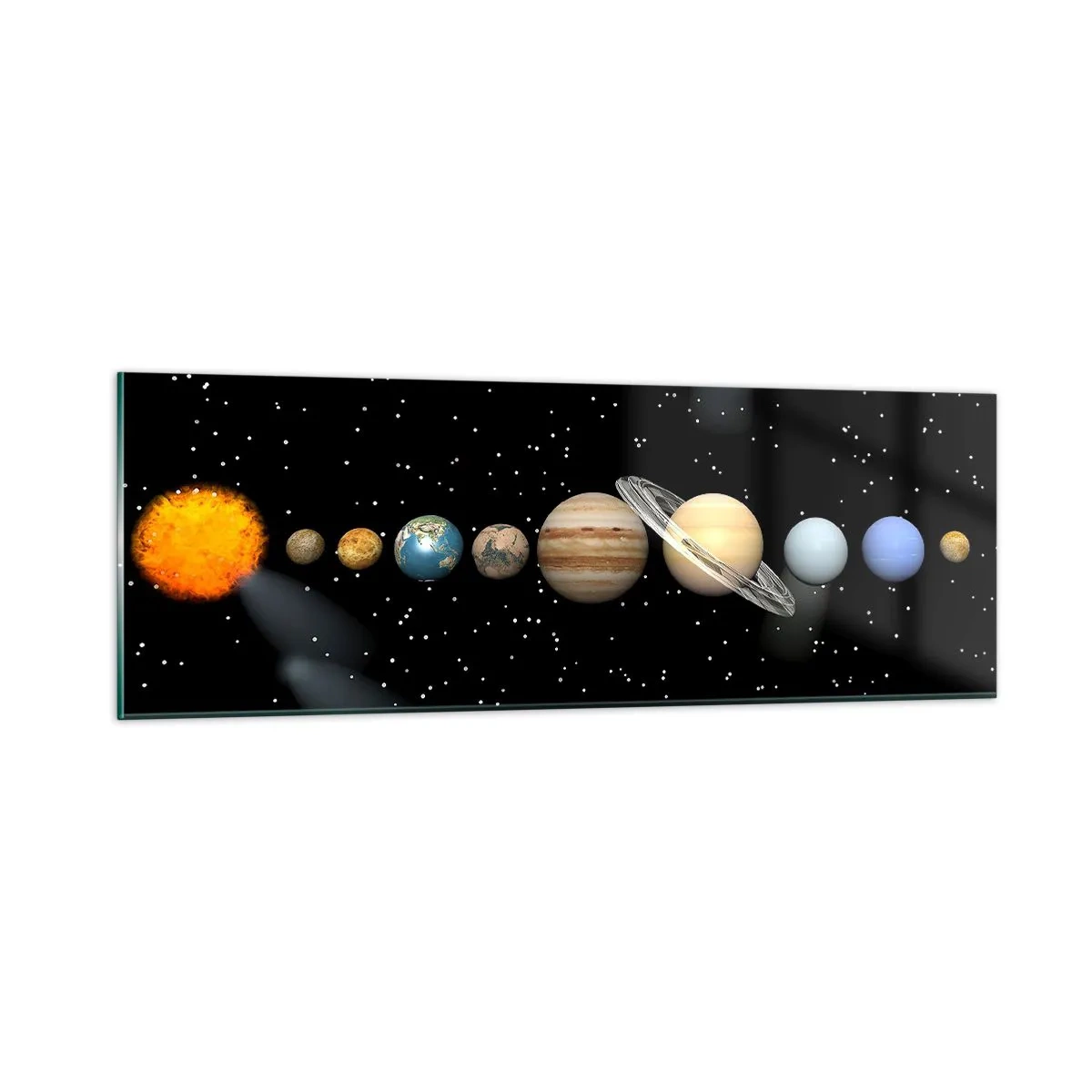 Impression sur verre - Image sur verre - Et les planètes sont folles, sont folles... - 90x30 cm