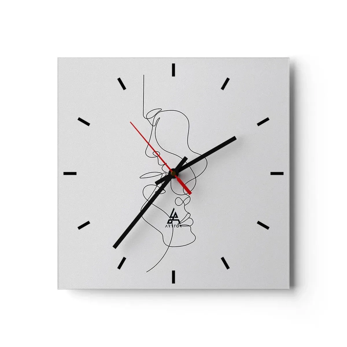 Horloge murale - Pendule murale - Chaleur de désir renaissant - 40x40 cm