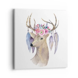 Impression sur toile - Image sur toile - Guide de l'âme - doux, innocent - 30x30 cm