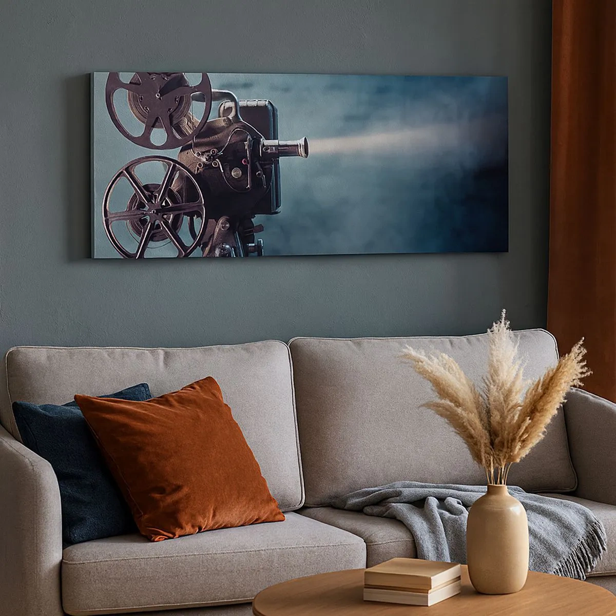 Impression sur toile - Image sur toile - Dans un vieux cinéma - 100x40 cm