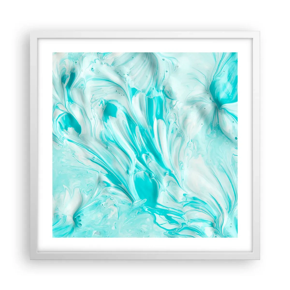 Affiche dans un cadre blanc - Poster - Ensemble pour toujours - 50x50 cm