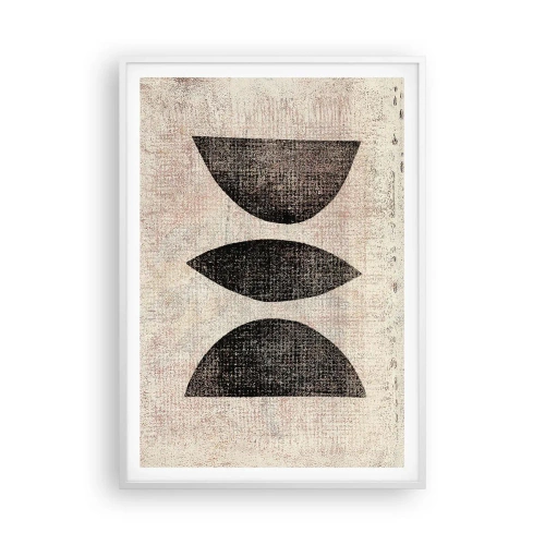 Affiche dans un cadre blanc - Poster - Abstraction ethnique - 70x100 cm
