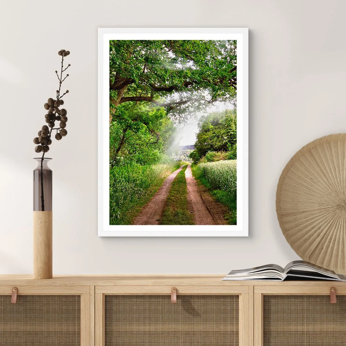 Affiche dans un cadre blanc - Poster - Et in Arcadia ego - 70x100 cm