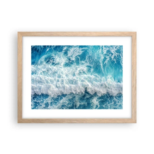 Affiche dans un chêne clair - Poster - Joyeusement et en sautant - 40x30 cm