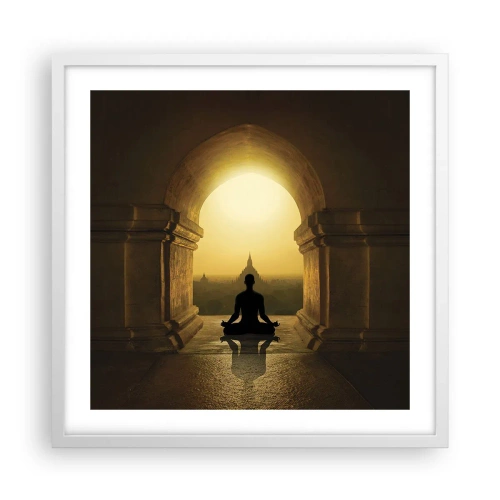 Affiche dans un cadre blanc - Poster - Pleine harmonie - 50x50 cm