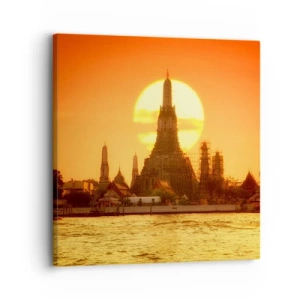 Impression sur toile - Image sur toile - Vers le soleil, toujours vers le soleil - 30x30 cm