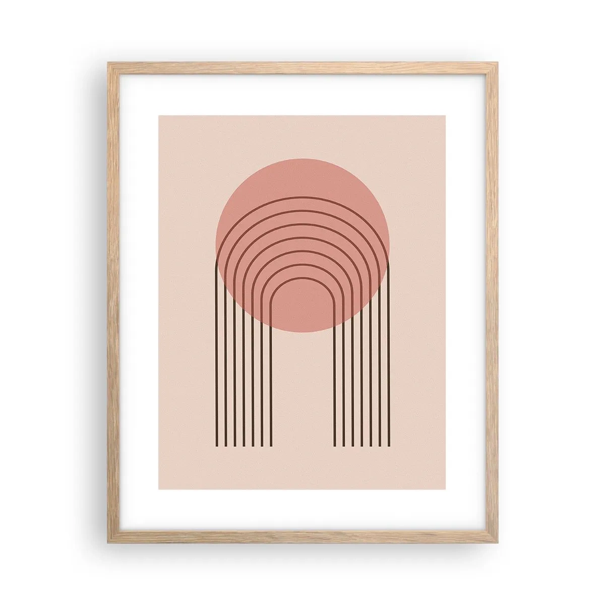 Affiche dans un chêne clair - Poster - Attraction irrésistible - 40x50 cm