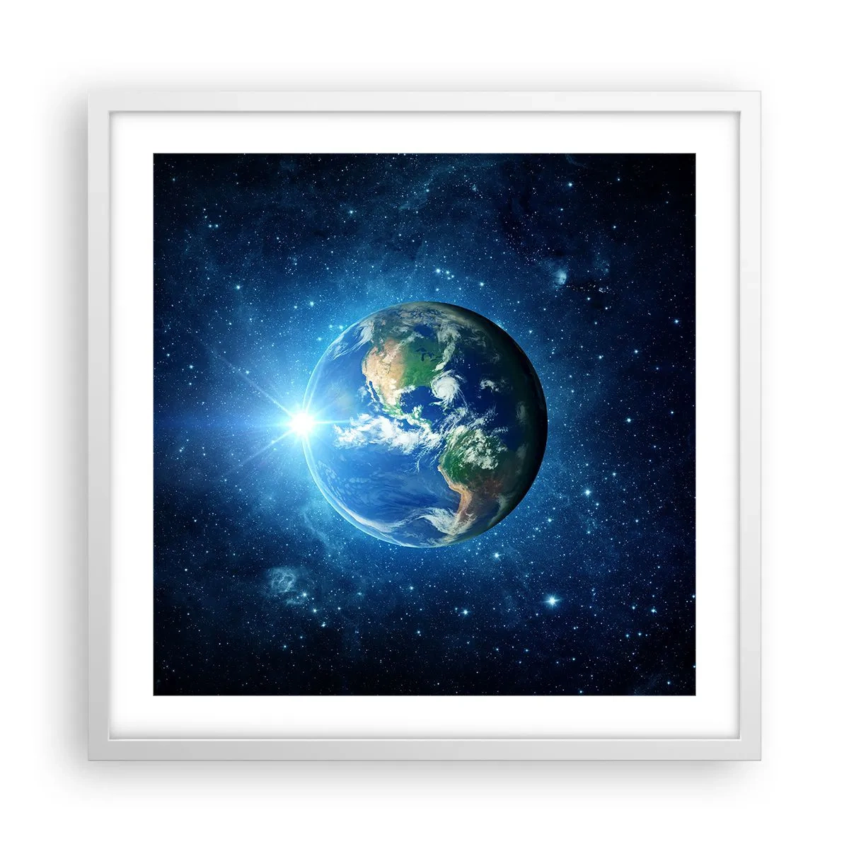 Affiche dans un cadre blanc - Poster - Nous sommes au paradis - 50x50 cm