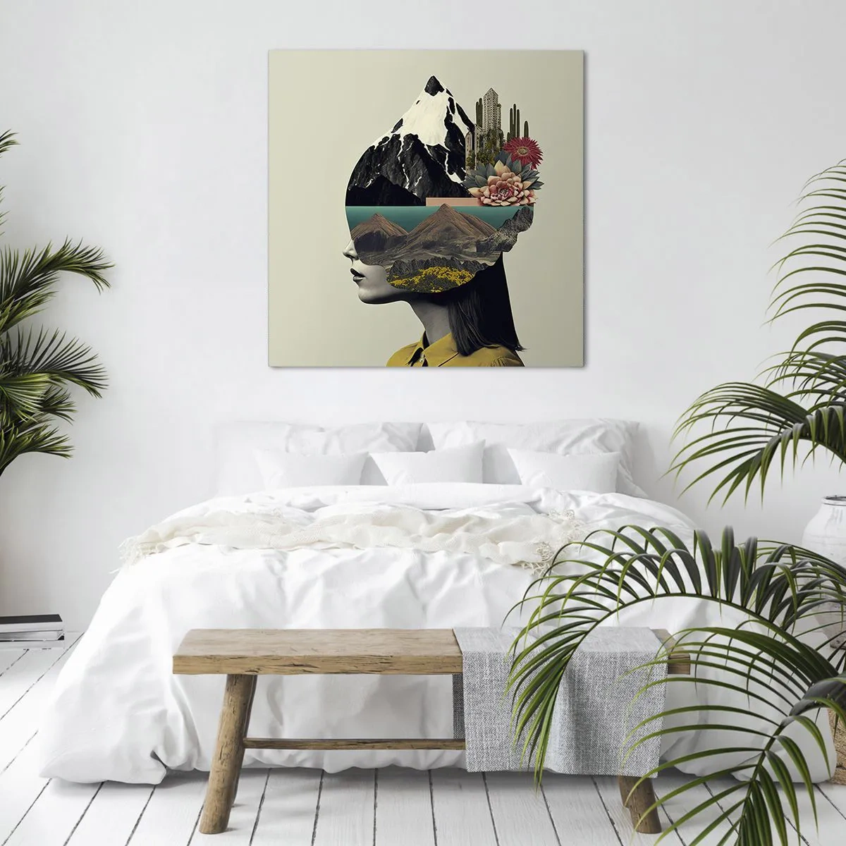 Impression sur toile - Image sur toile - La femme – toujours un mystère - 50x50 cm