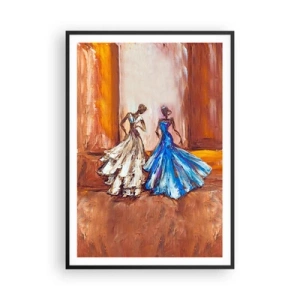 Affiche dans un cadre noir - Poster - Un duo reconnaissant - 70x100 cm