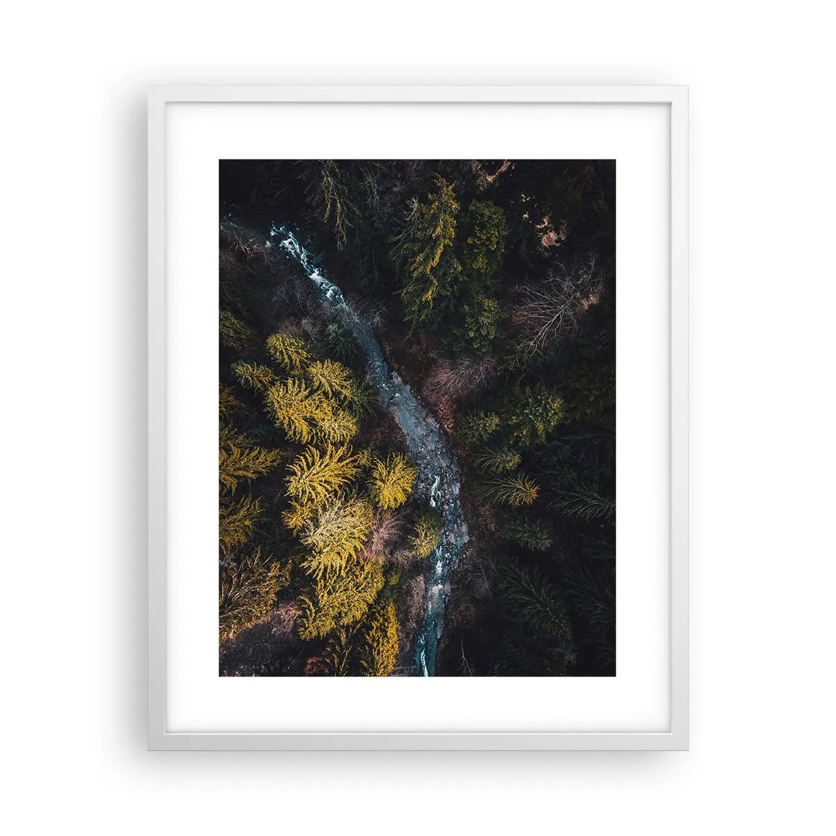 Affiche dans un cadre blanc - Poster - De plus en plus vite - 40x50 cm