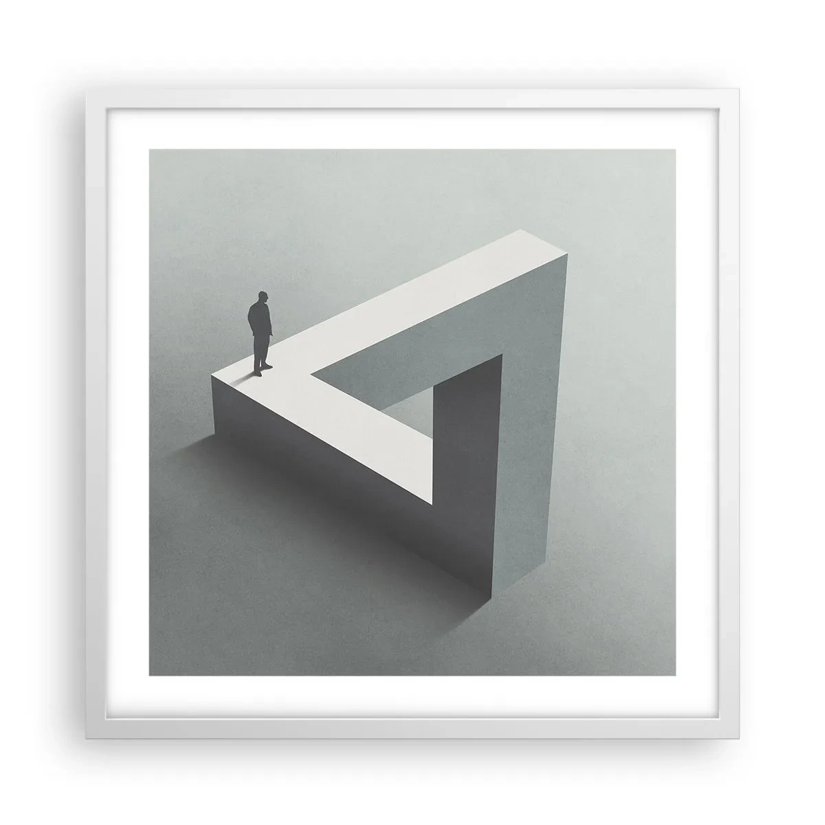 Affiche dans un cadre blanc - Poster - Mais c'est possible - 50x50 cm