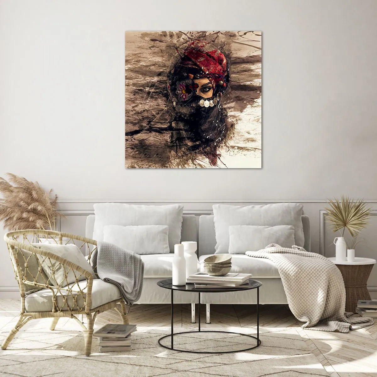 Impression sur verre - Image sur verre - Inquiétant, c'est le moins qu'on puisse dire - 70x70 cm