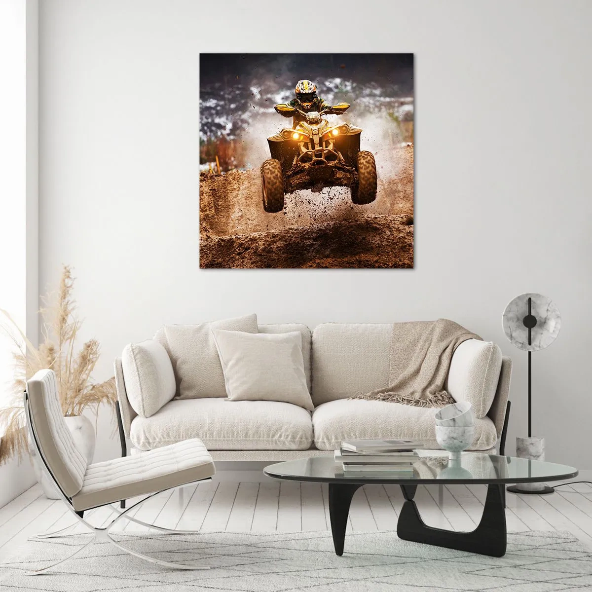 Impression sur verre - Image sur verre - No risk no fun - 70x70 cm