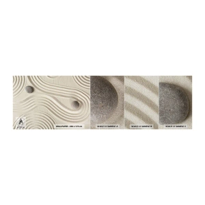 Échantillon de Papier Peint Premium Sand - Touche de chaleur - Abstraction, Morceau, Sable - 100x30 cm