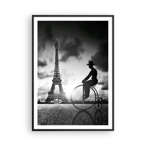 Affiche dans un cadre noir - Poster - Nostalgie de la Belle Epoque - 70x100 cm