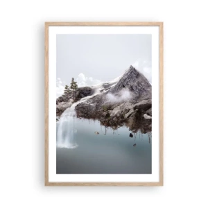 Affiche dans un chêne clair - Poster - L'oeil du surréaliste - 50x70 cm