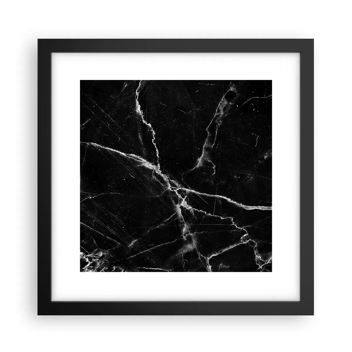 Affiche dans un cadre noir - Poster - La vie secrète de la pierre - 30x30 cm