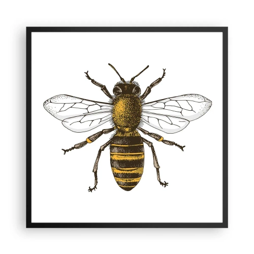 Affiche dans un cadre noir - Poster - Belle et bonne - 60x60 cm