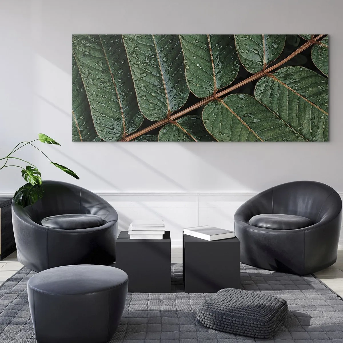 Impression sur verre - Image sur verre - Au rythme de la verdure - 100x40 cm