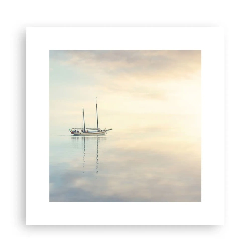 Affiche - Poster - Dans une mer de silence - 30x30 cm