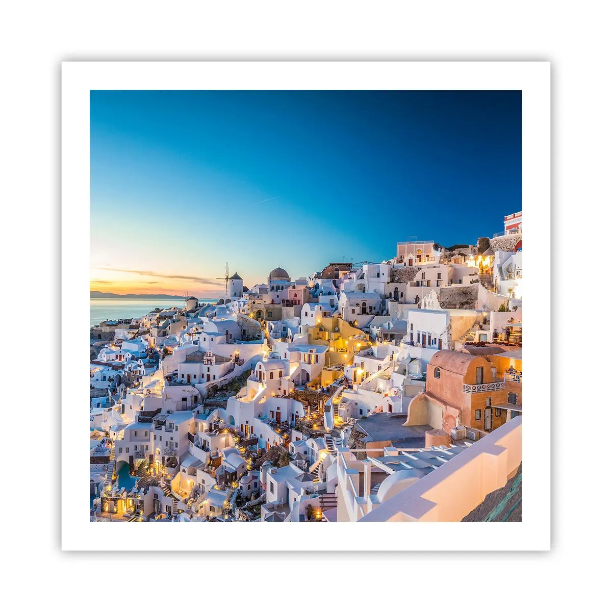 Affiche - Poster - L'essence de la grecque - 60x60 cm