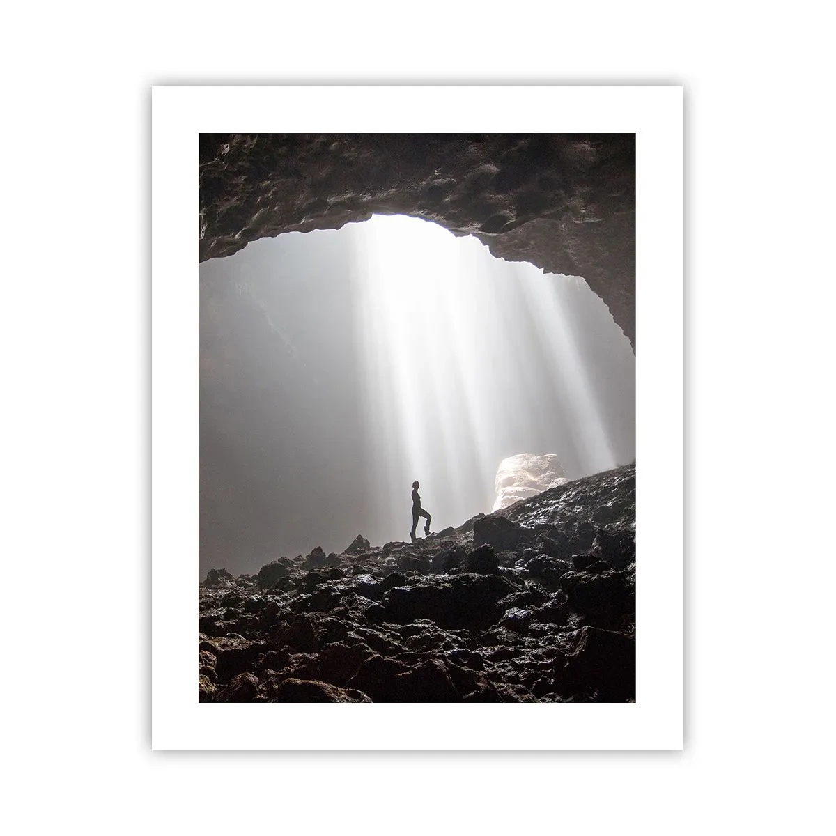Affiche - Poster - Grotte lumineuse - 40x50 cm