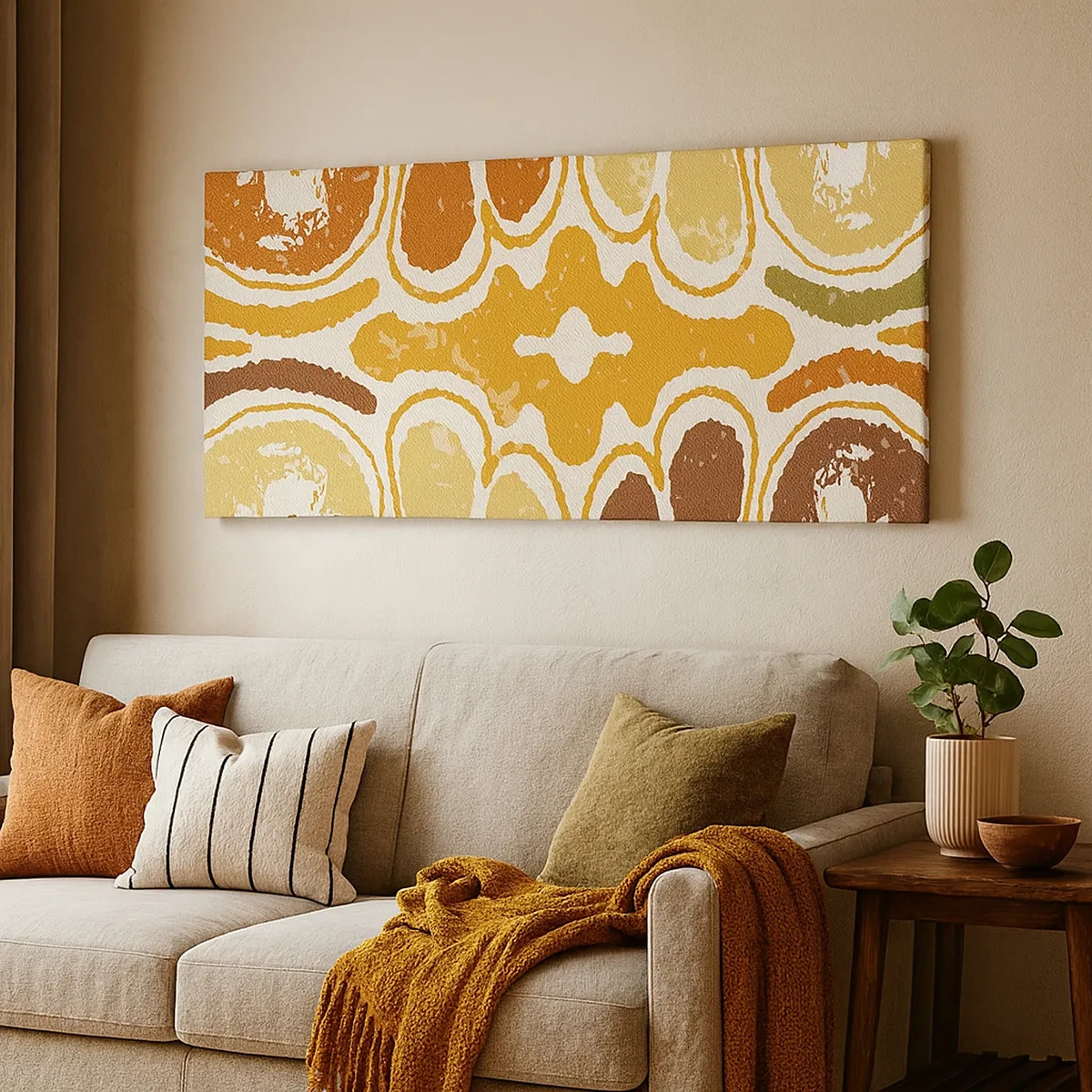 Impression sur toile - Image sur toile - Abstraction sentimentale - 30x30 cm