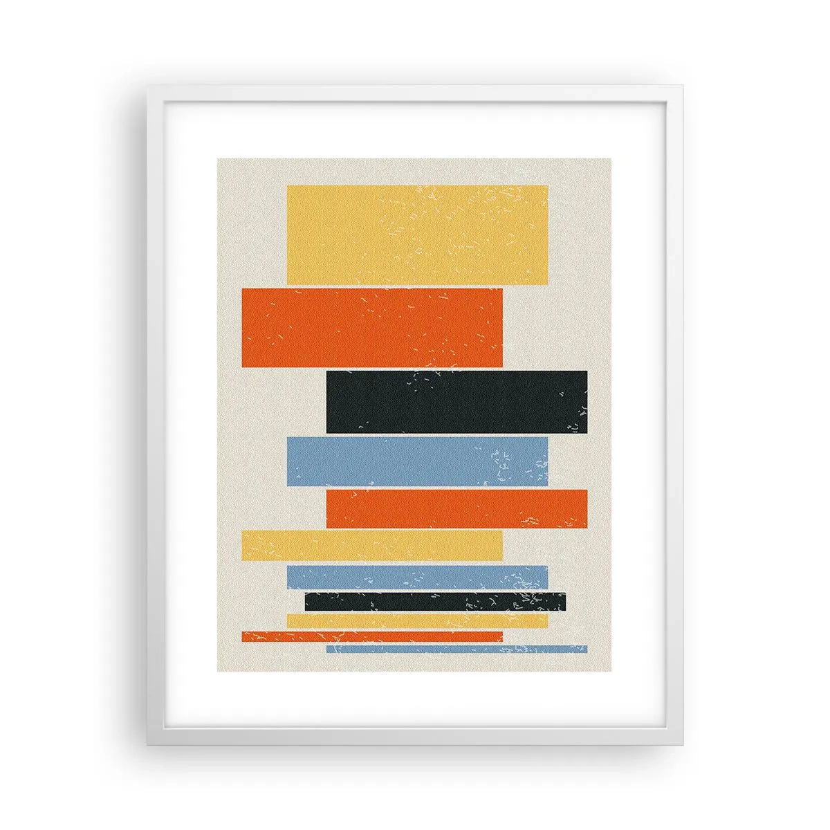 Affiche dans un cadre blanc - Poster - Notation musicale - 40x50 cm