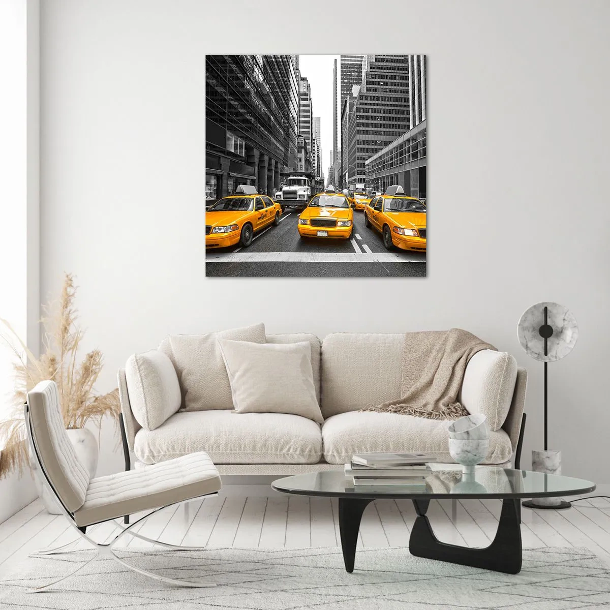 Impression sur verre - Image sur verre - C'est nous qui colorons la ville - 60x60 cm