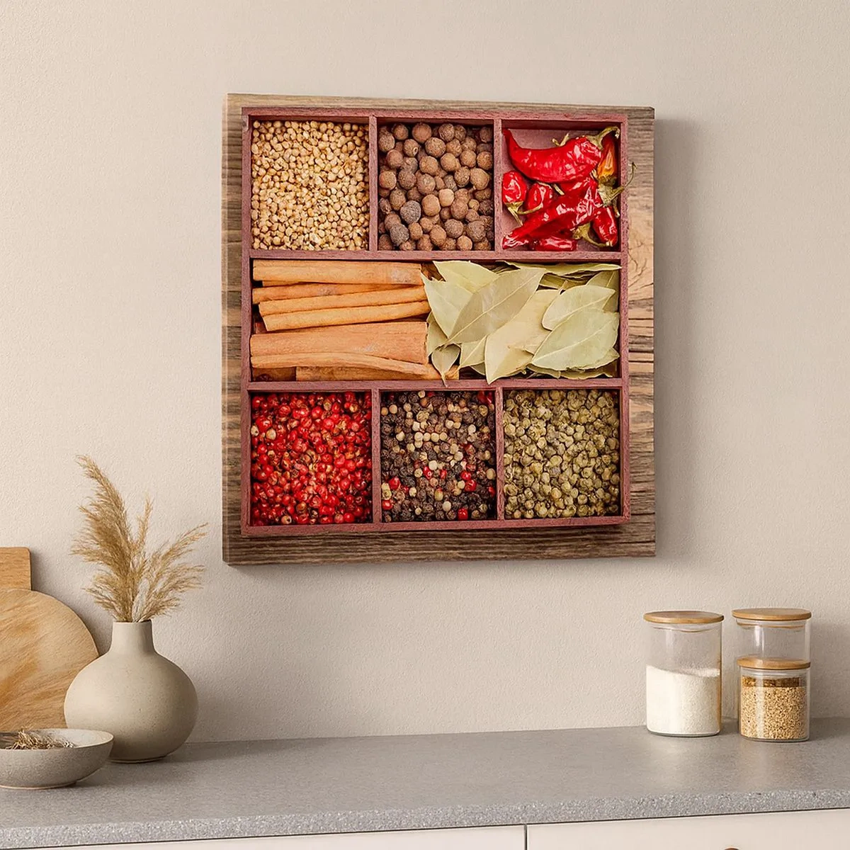 Impression sur toile - Image sur toile - Ordre des formes, bouquet d'arômes - 30x30 cm