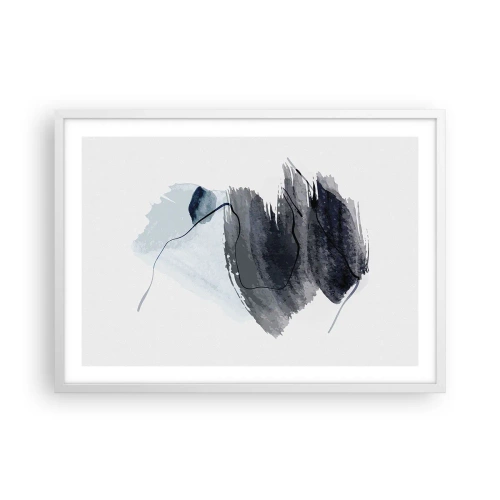 Affiche dans un cadre blanc - Poster - Intensité et mouvement - 70x50 cm