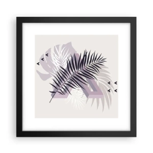 Affiche dans un cadre noir - Poster - L'ombre de l'obscurité - 30x30 cm