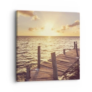 Impression sur toile - Image sur toile - La terre d'or de la douceur - 40x40 cm