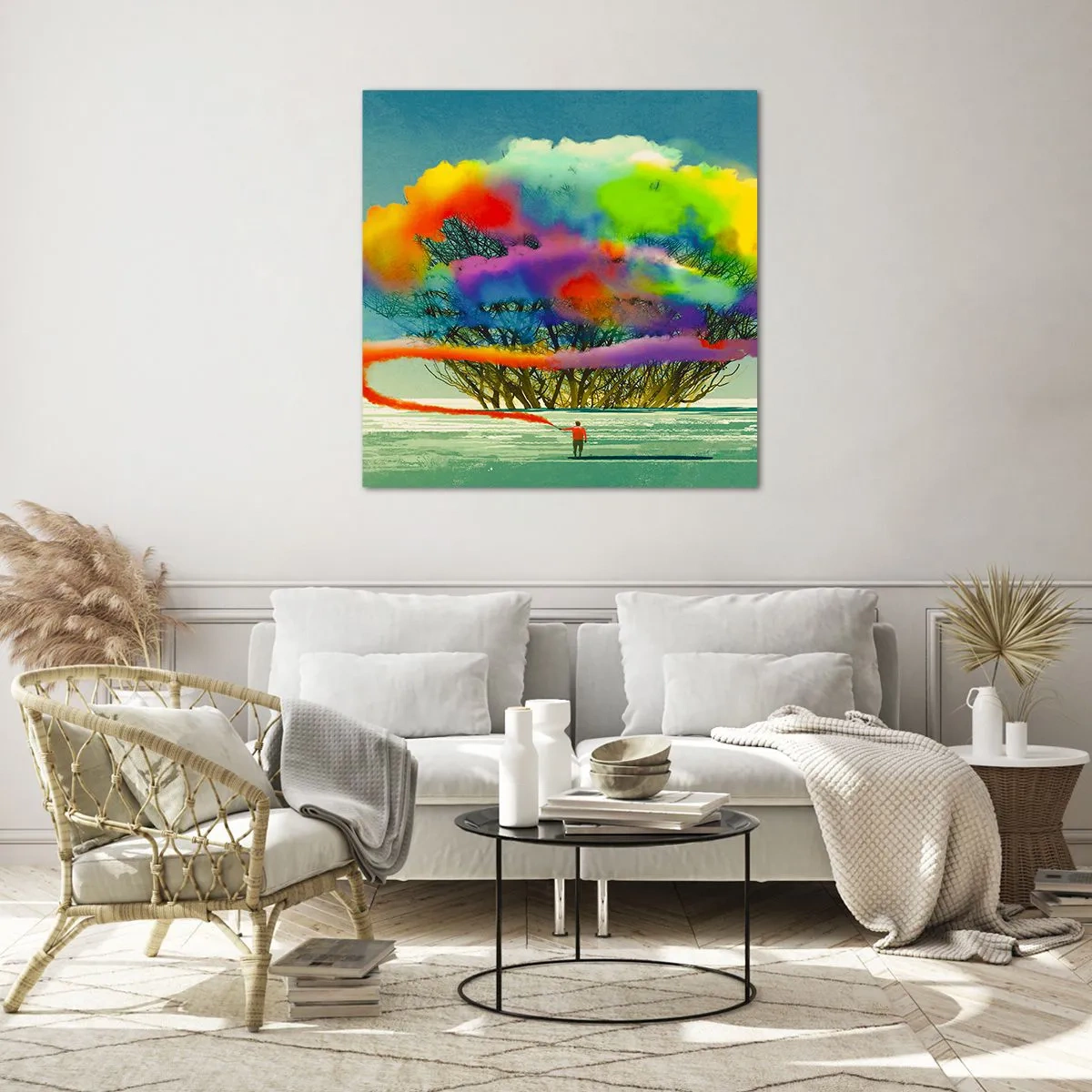 Impression sur verre - Image sur verre - Donner vie à ce monde - 40x40 cm