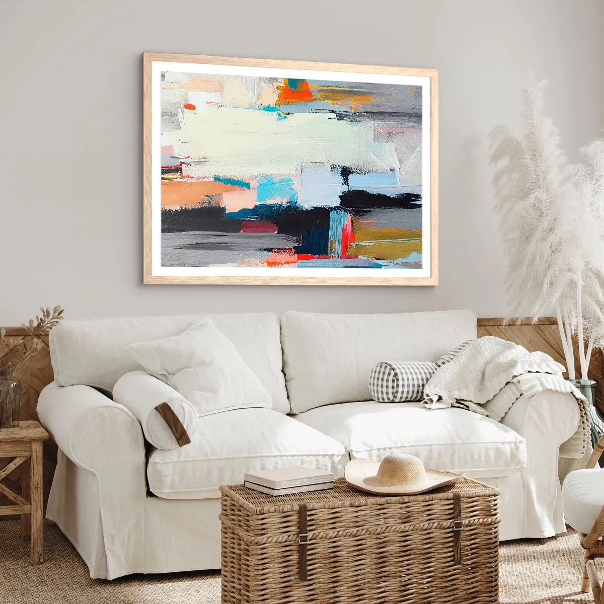 Affiche dans un chêne clair - Poster - Y a-t-il une méthode ? - 100x70 cm