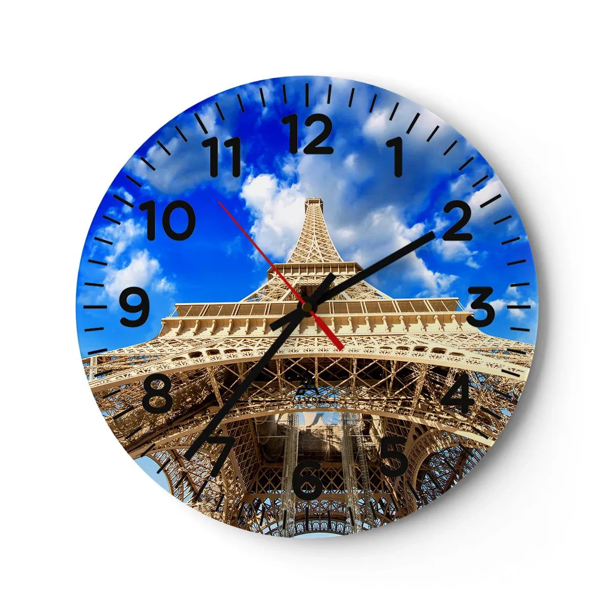 Horloge murale - Pendule murale - Atteindre le ciel et les nuages - 40x40 cm