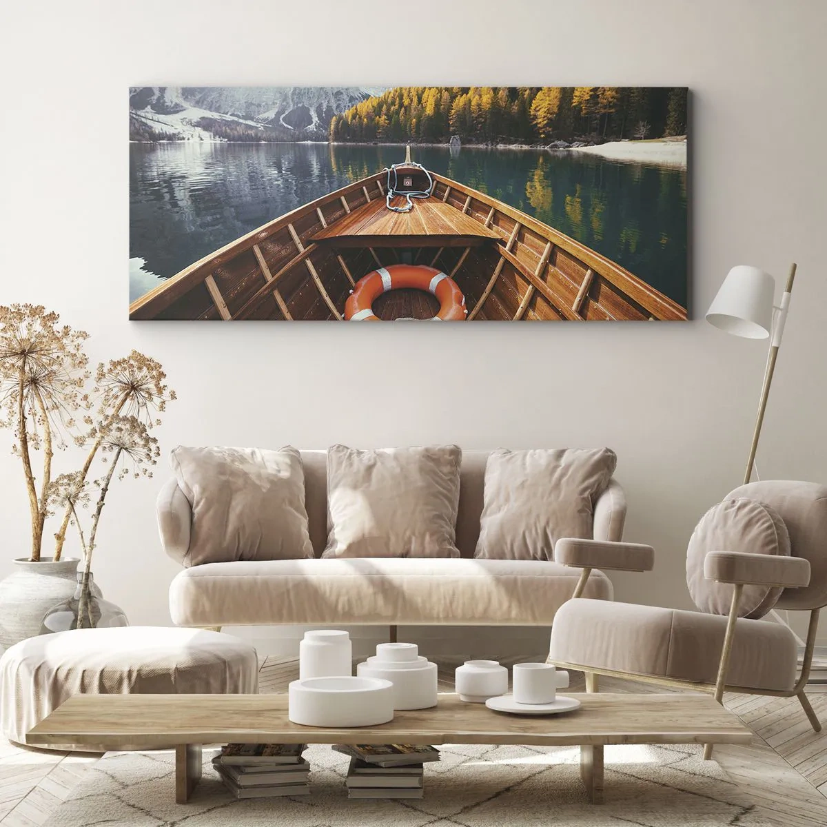 Impression sur toile - Image sur toile - Escapade en montagne - 100x40 cm