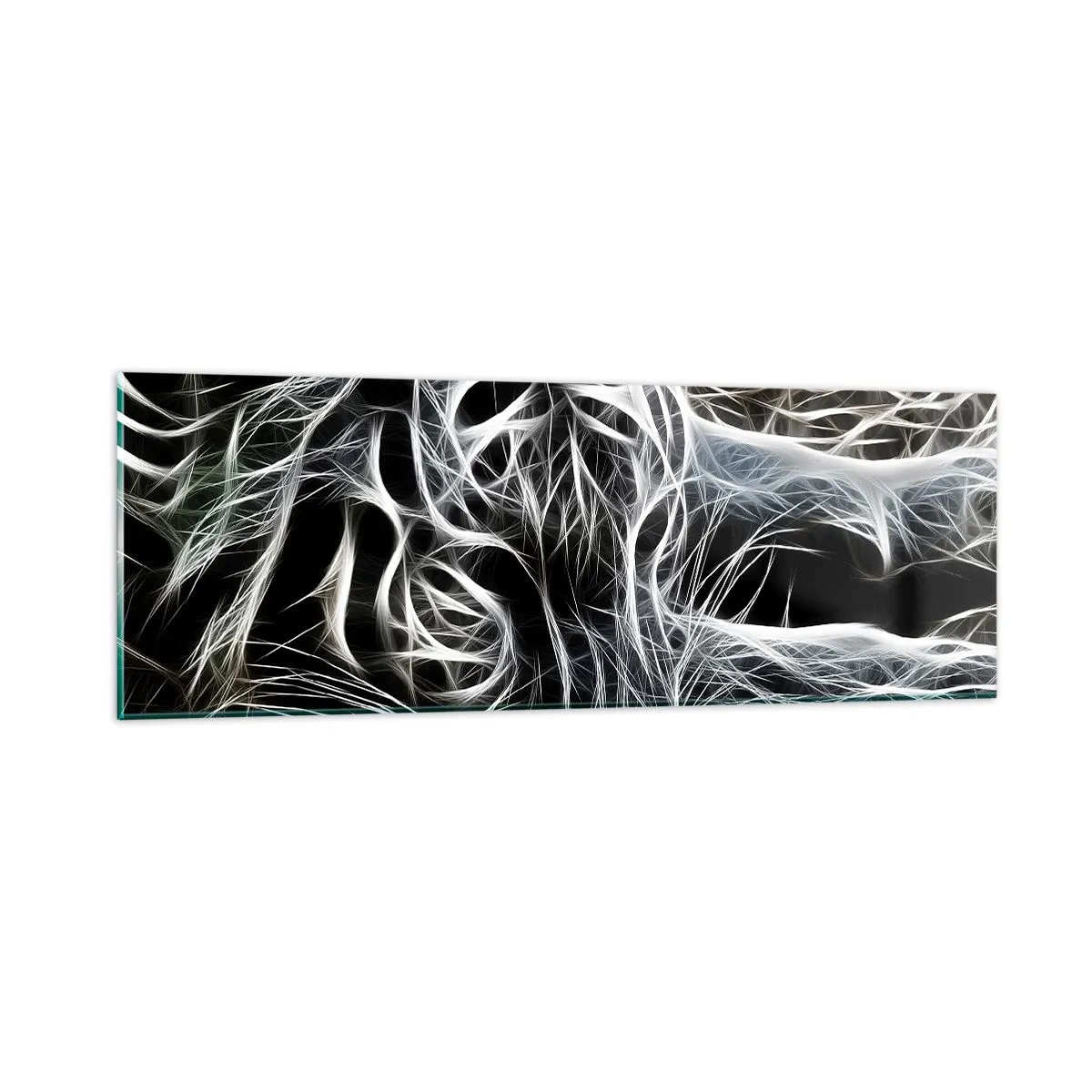 Impression sur verre - Image sur verre - Une étude de la légèreté du chat - 90x30 cm